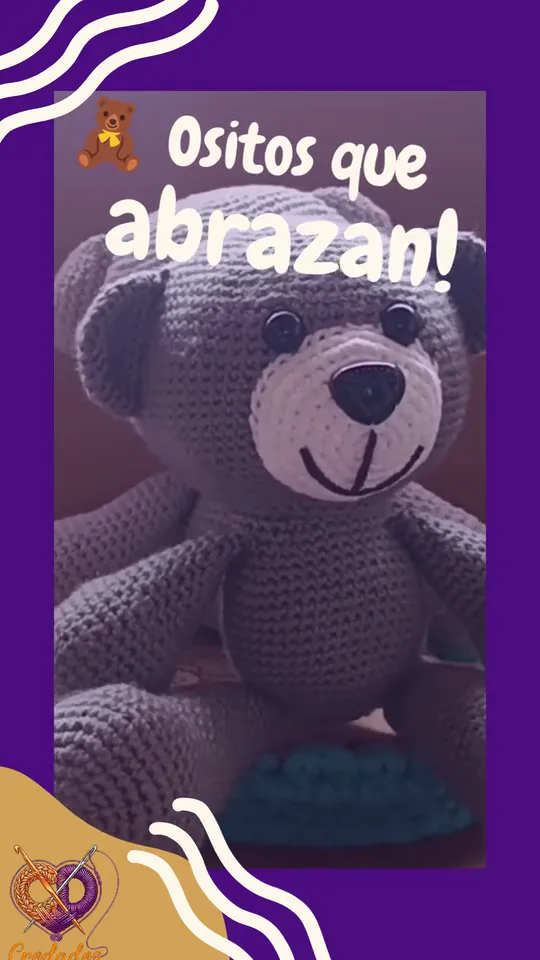 Amigurumis de Crodados en movimiento