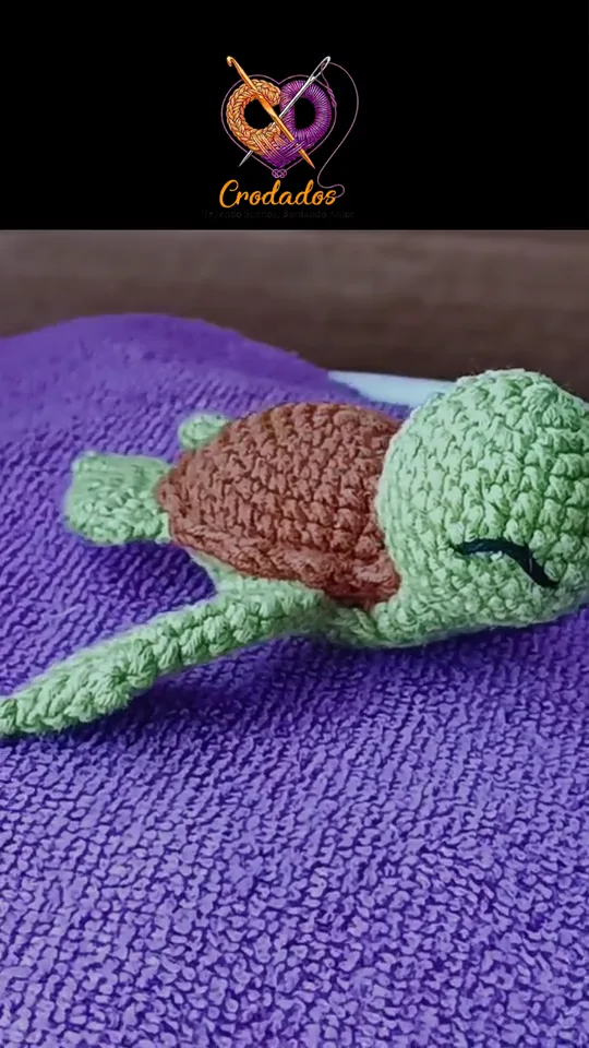 Amigurumis de Crodados en movimiento