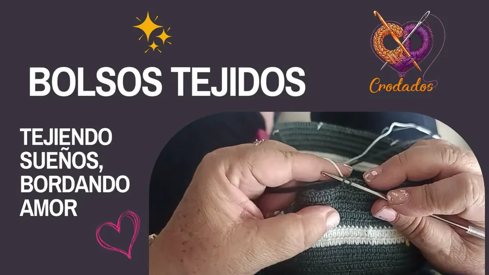 Mochila tejida a crochet de Crodados en movimiento